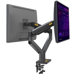 Buy NBMounts Monitor Desk Mount - G35 - Dual Arm Extra Long Gas Monitor Desk Mount in Cyprus, Nicosia, Limassol, Larnaka, Pafos