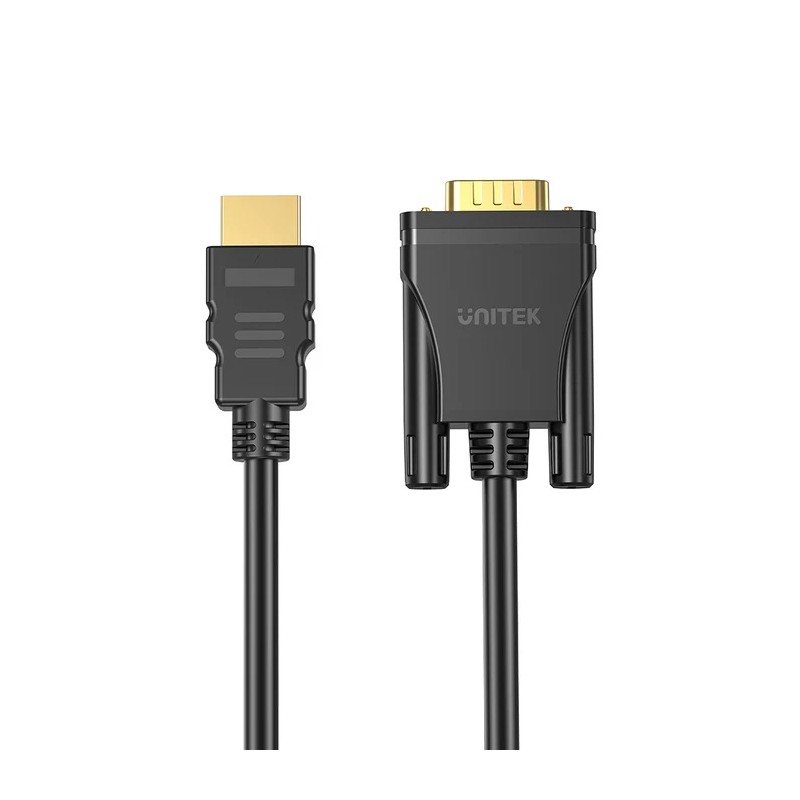 Unitek Converter HDMI to VGA Adapter Cable - 2.0m — Buy in Cyprus with Fast Delivery