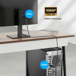 Unitek Converter HDMI to VGA Adapter Cable - 2.0m — Buy in Cyprus with Fast Delivery