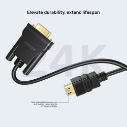 Unitek Converter HDMI to VGA Adapter Cable - 2.0m — Buy in Cyprus with Fast Delivery