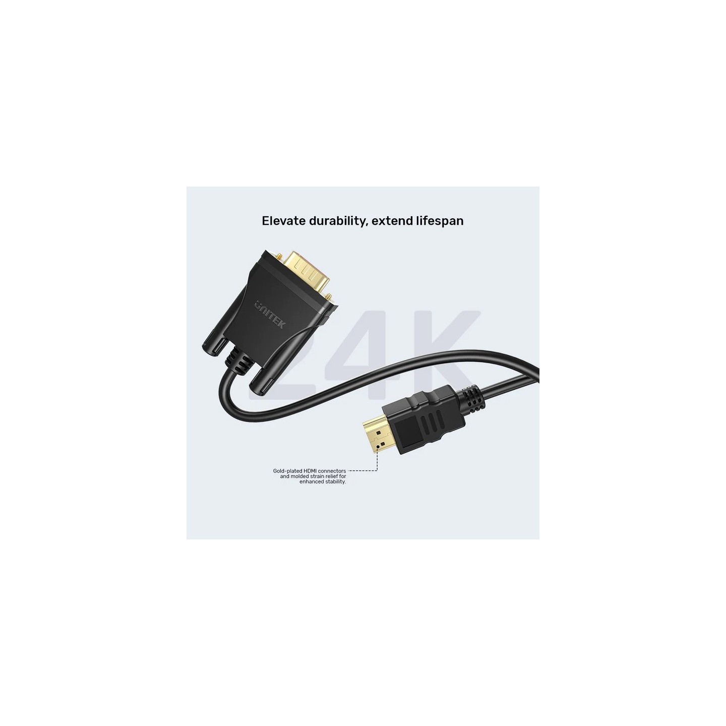 Unitek Converter HDMI to VGA Adapter Cable - 2.0m — Buy in Cyprus with Fast Delivery