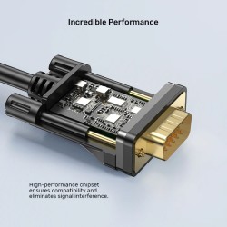 Unitek Converter HDMI to VGA Adapter Cable - 2.0m — Buy in Cyprus with Fast Delivery