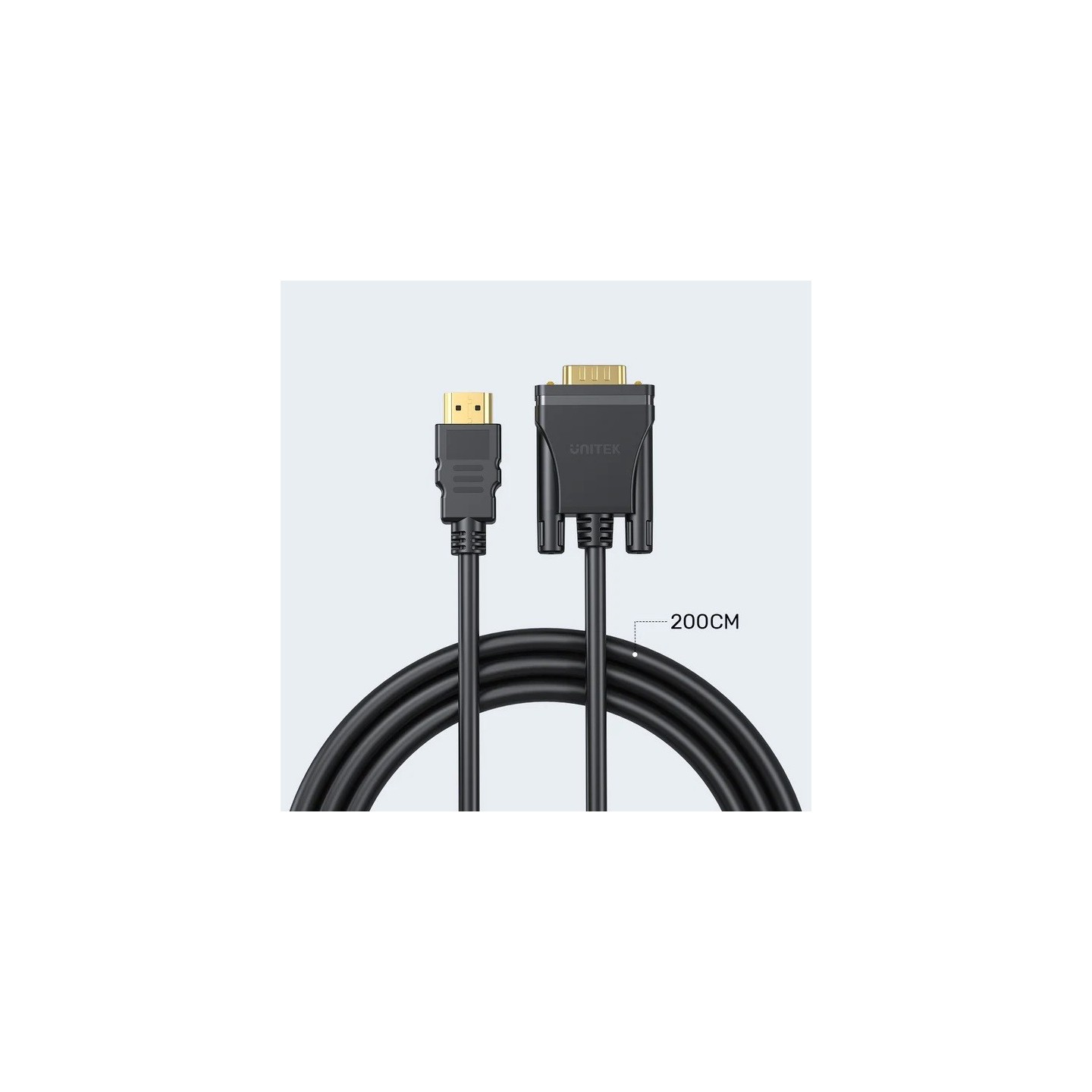Unitek Converter HDMI to VGA Adapter Cable - 2.0m — Buy in Cyprus with Fast Delivery
