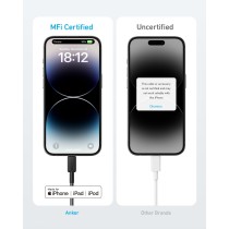 Anker Mobile Cable USB C to MFI - 322 - 0.9m Black — Buy in Cyprus with Fast Delivery