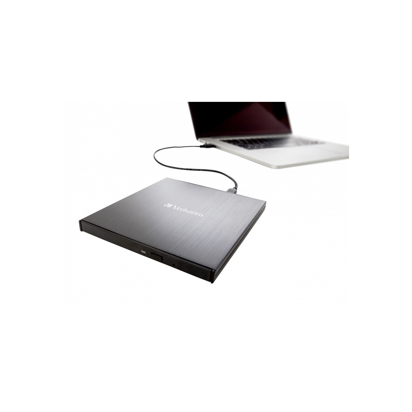 Verbatim External Slimline CD/DVD Writer USB 3.2 USB-C Black 43886 (Boxed) — Buy in Cyprus with Fast Delivery