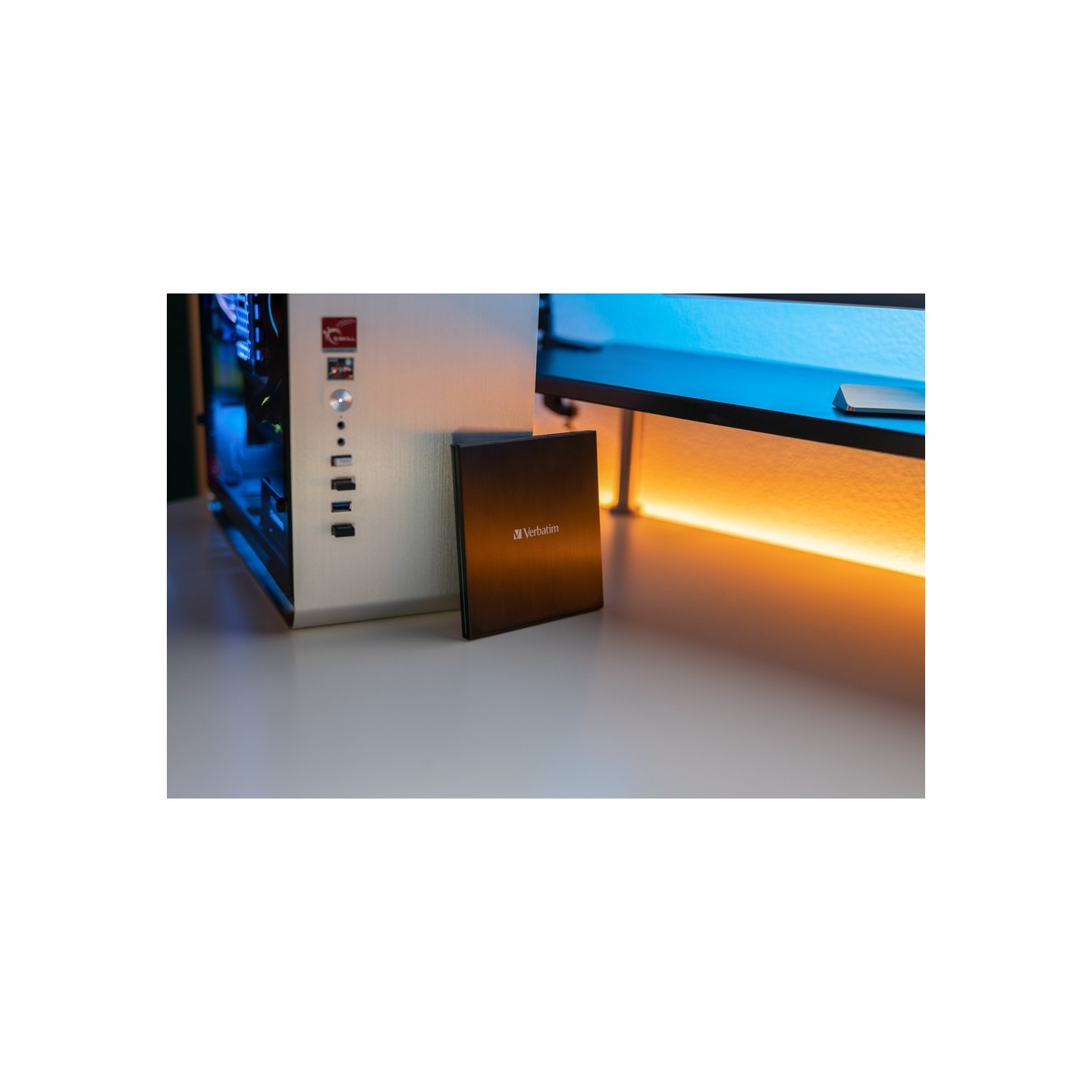 Verbatim External Slimline CD/DVD Writer USB 3.2 USB-C Black 43886 (Boxed) — Buy in Cyprus with Fast Delivery