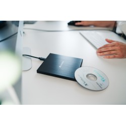 Buy Verbatim External Slimline CD DVD Writer - USB 3.2 USB-C Black in Cyprus, Nicosia, Limassol, Larnaka, Pafos
