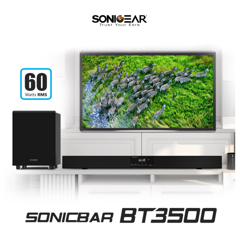 Buy SonicGear Soundbar with Subwoofer - BT3500 - BT-USB-FM in Cyprus, Nicosia, Limassol, Larnaka, Pafos