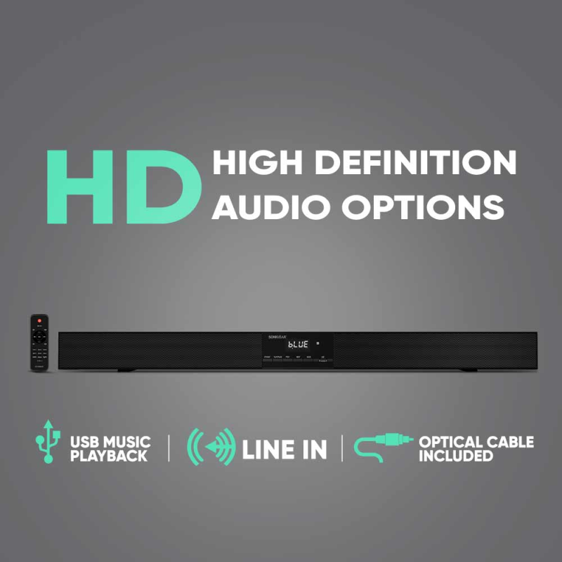 Buy SonicGear Soundbar with Subwoofer - BT3500 - BT-USB-FM in Cyprus, Nicosia, Limassol, Larnaka, Pafos