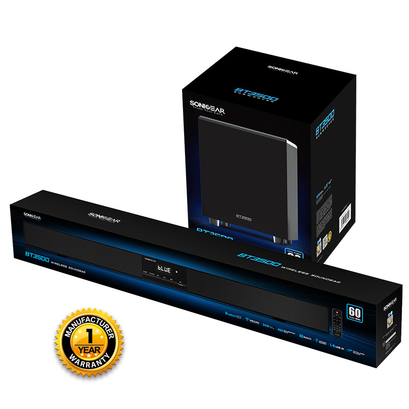 Buy SonicGear Soundbar with Subwoofer - BT3500 - BT-USB-FM in Cyprus, Nicosia, Limassol, Larnaka, Pafos