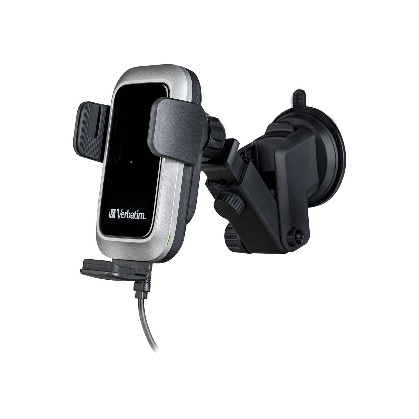 Verbatim Wireless Auto Align Car Charger - FWC-03 - Wireless Auto Align Car Charger Qi Certified for AirVent Dash