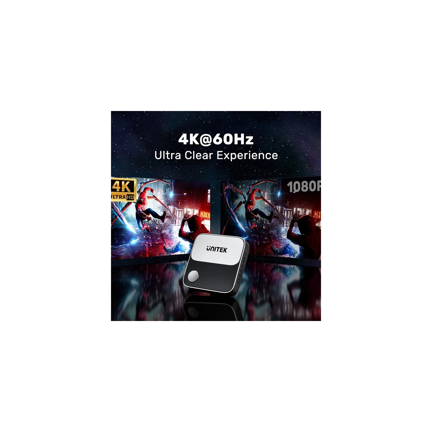 Unitek Wireless Screen Sharing Adapter - Up to 25M - Black — Buy in Cyprus with Fast Delivery