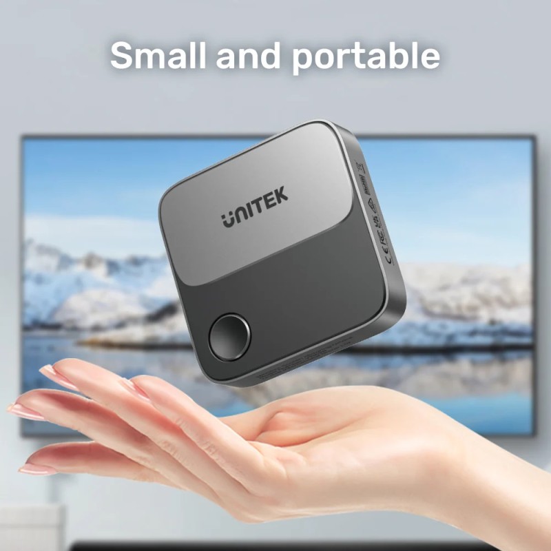 Buy Unitek Wireless Screen Sharing Adapter - Up to 25M - Black in Cyprus, Nicosia, Limassol, Larnaka, Pafos