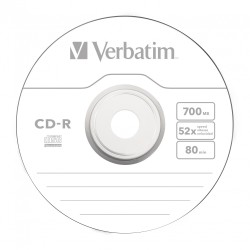Buy Verbatim CD-R - 43432 - 700MB 52X 25-Pack Spindle Extra Protection in Cyprus, Nicosia, Limassol, Larnaka, Pafos