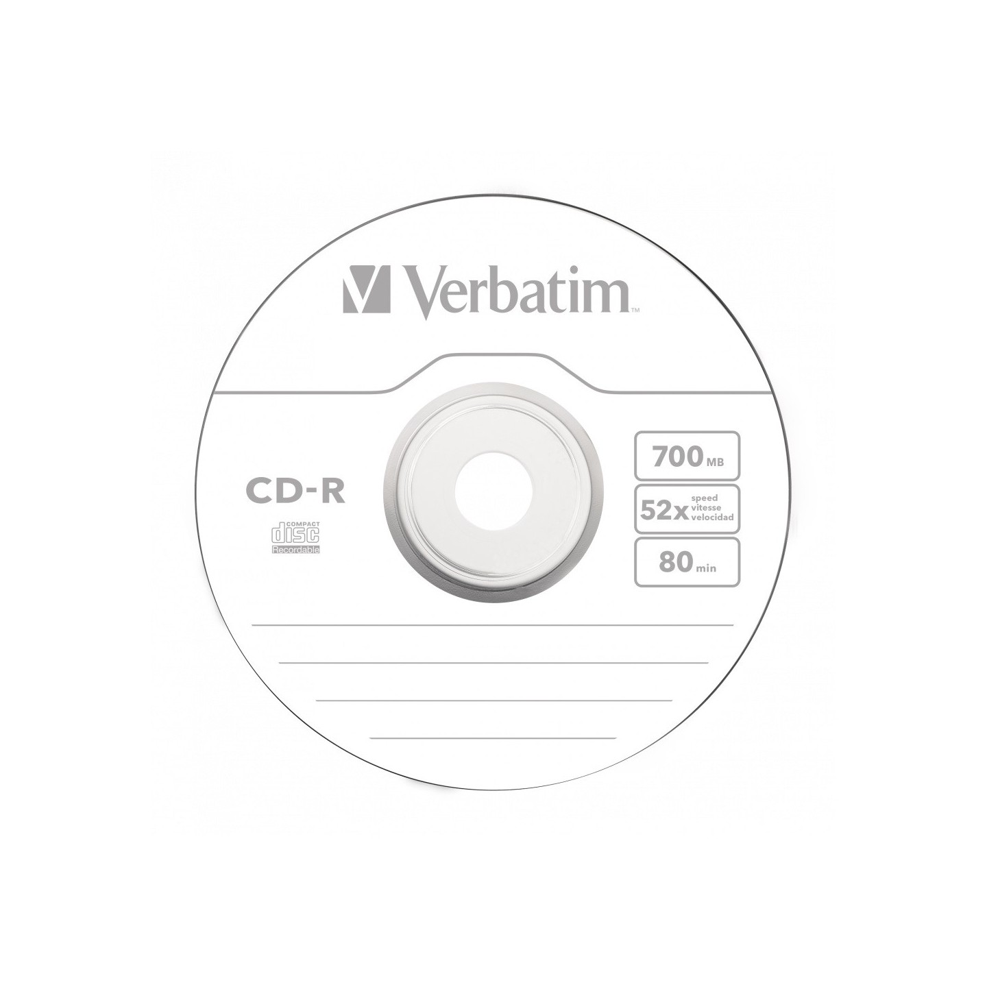 Verbatim CD-R - 43432 - 700MB 52X 25-Pack Spindle Extra Protection — Buy in Cyprus with Fast Delivery