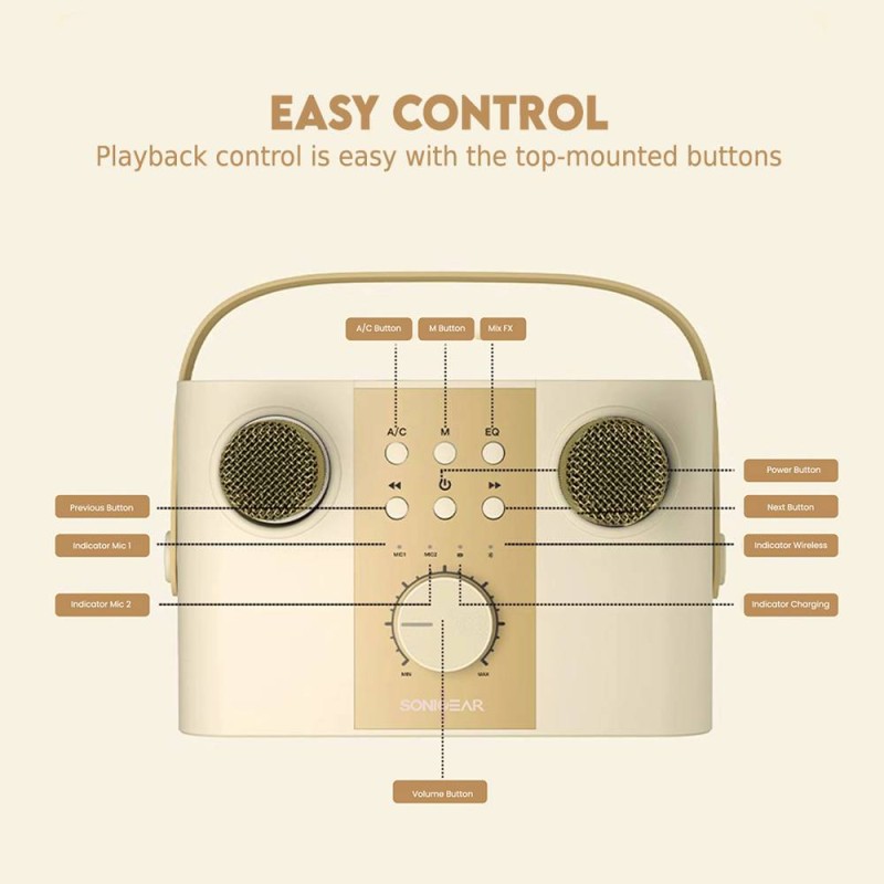 Buy SonicGear Portable Speaker - K600 - SonicGear Portable Speaker BT Wireless D... in Cyprus, Nicosia, Limassol, Larnaka, Pafos