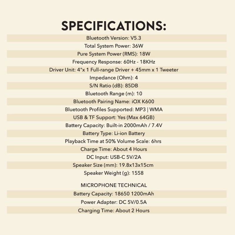 Buy SonicGear Portable Speaker - K600 - SonicGear Portable Speaker BT Wireless D... in Cyprus, Nicosia, Limassol, Larnaka, Pafos