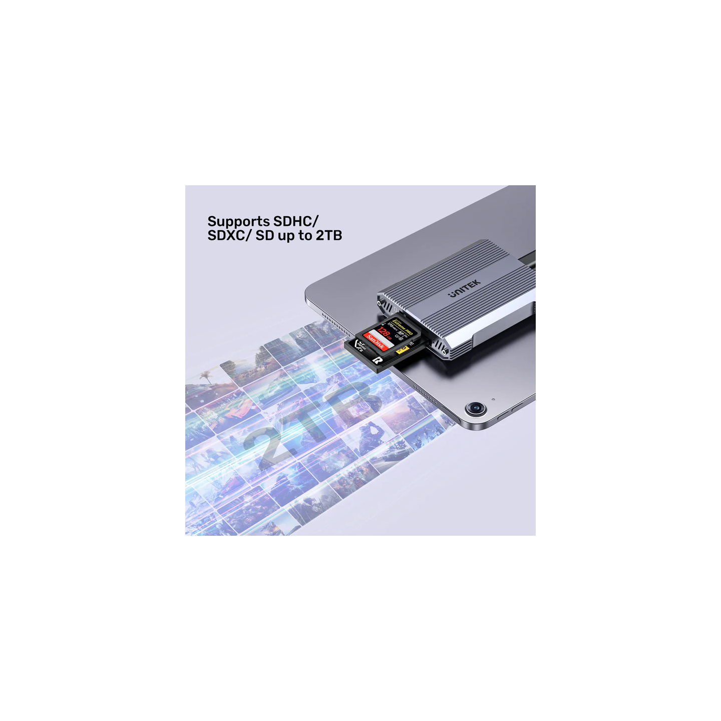 Unitek R1022 Dual Read Write Card Reader USB-C to SD4.0+Micro SD3.0+CF Express 2.0 — Buy in Cyprus with Fast Delivery