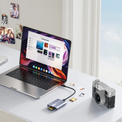 Buy Unitek R1022 Dual Read Write Card Reader USB-C to SD4.0+Micro SD3.0+CF Expre... in Cyprus, Nicosia, Limassol, Larnaka, Pafos