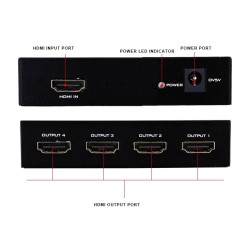 Buy DigitMX HDMI Splitter - DMX-HS46 - HDMI Splitter 1x4 1080p in Cyprus, Nicosia, Limassol, Larnaka, Pafos