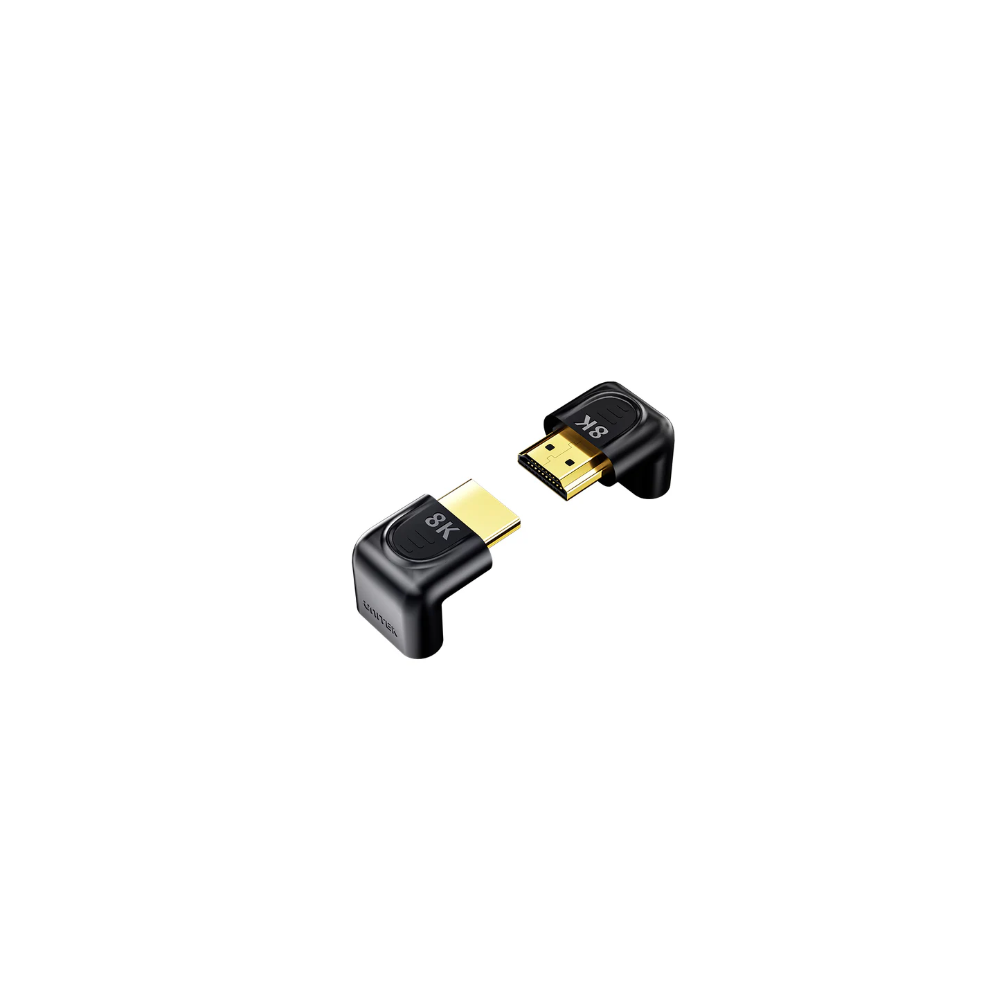 Unitek HDMI Adaptor - A1046ABK - 1x90 & 1x270 degrees RA 8K60Hz — Buy in Cyprus with Fast Delivery