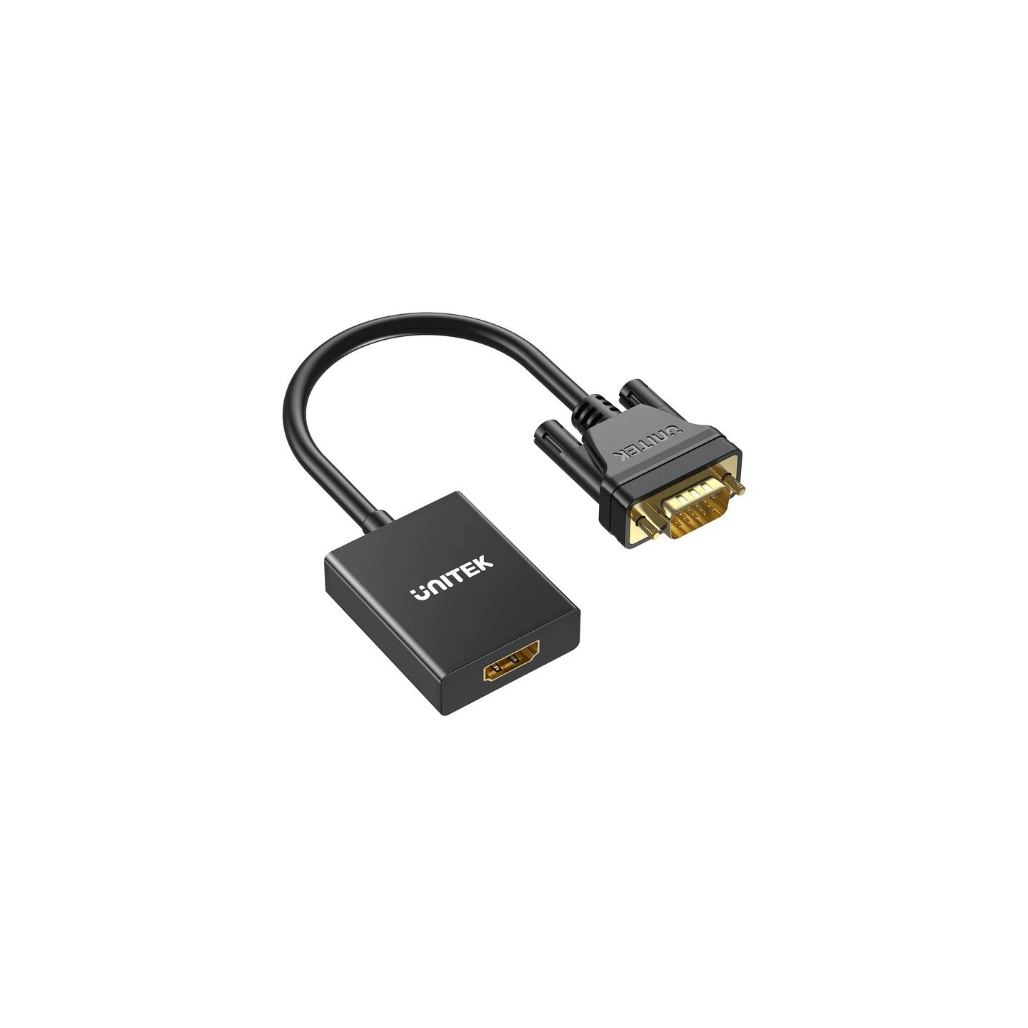 Unitek Converter VGA to HDMI Adapter - with Audio & Power Port — Buy in Cyprus with Fast Delivery