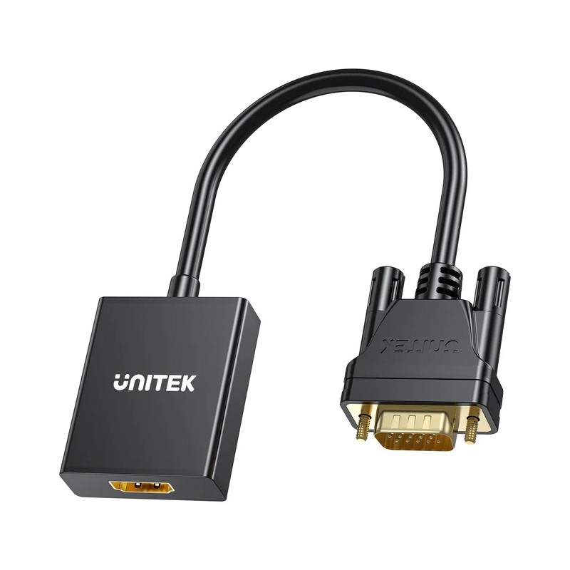 Buy Unitek Converter VGA to HDMI Adapter - with Audio & Power Port in Cyprus, Nicosia, Limassol, Larnaka, Pafos
