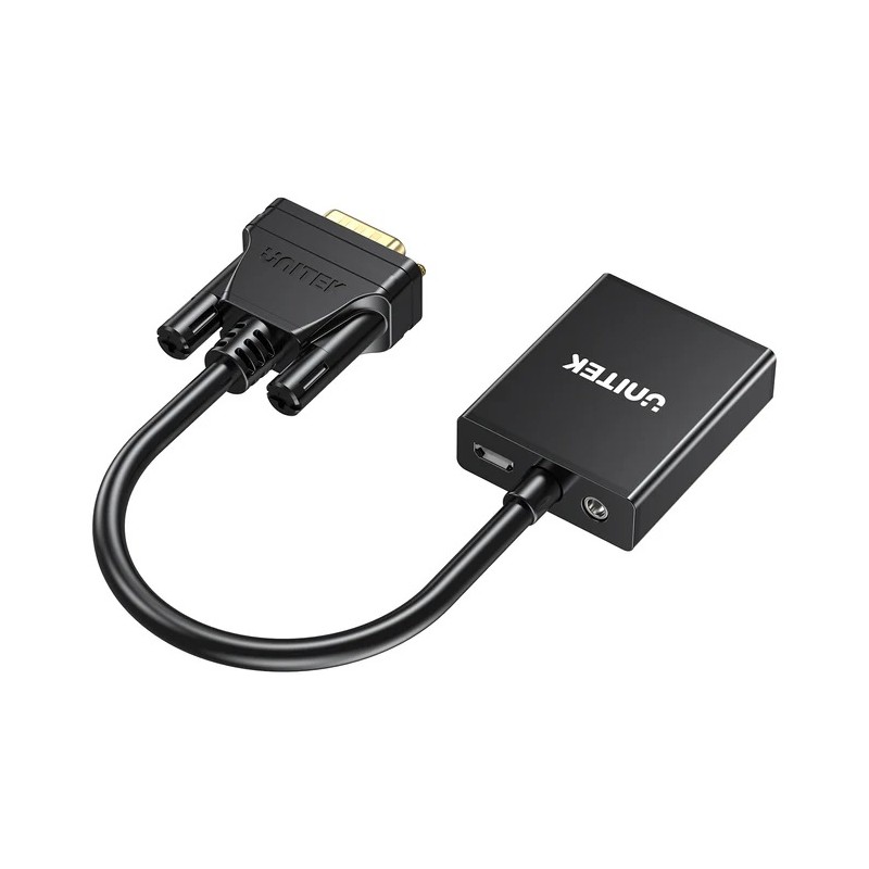 Buy Unitek Converter VGA to HDMI Adapter - with Audio & Power Port in Cyprus, Nicosia, Limassol, Larnaka, Pafos