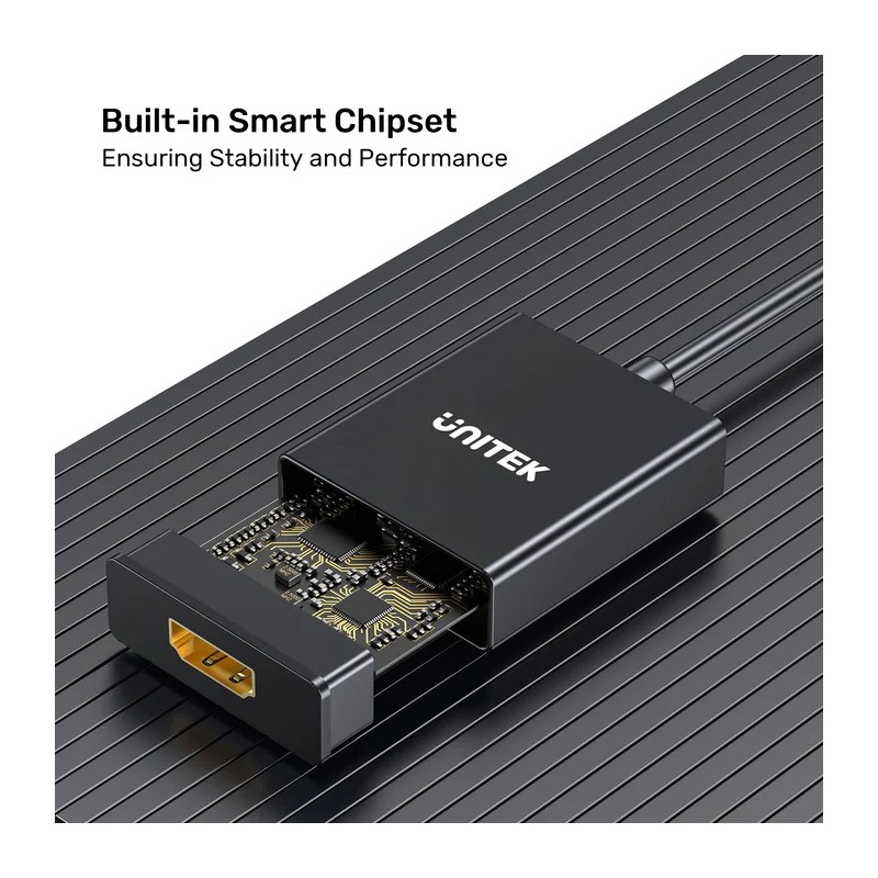 Buy Unitek Converter VGA to HDMI Adapter - with Audio & Power Port in Cyprus, Nicosia, Limassol, Larnaka, Pafos