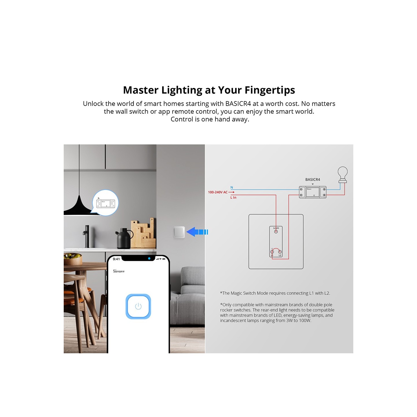 Sonoff WiFi Smart Switch Basic - R4 - 10A — Buy in Cyprus with Fast Delivery