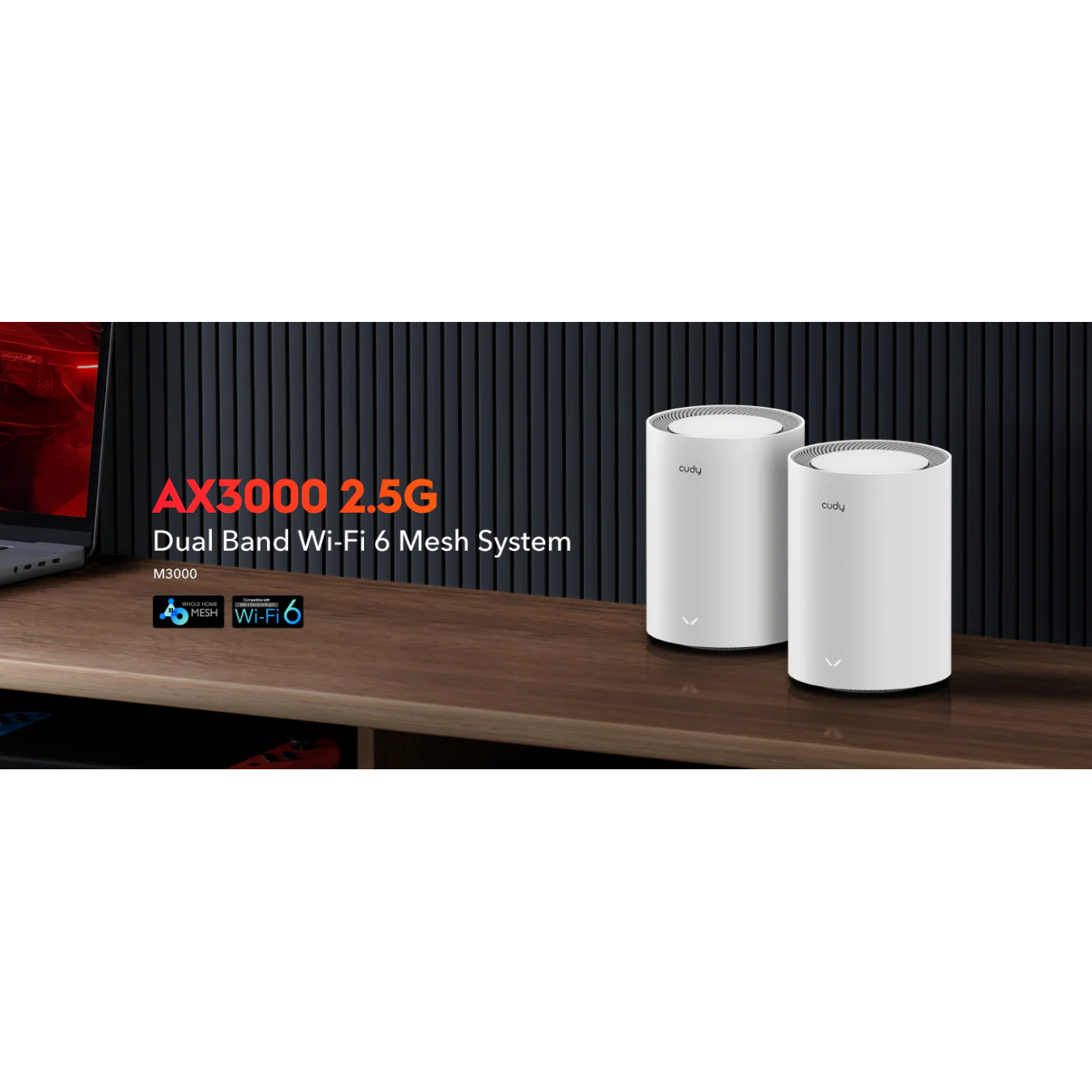 Cudy M3000 – AX3000 Wi-Fi 6 Mesh System 2-Pack 2.5GbE | Armenius Store