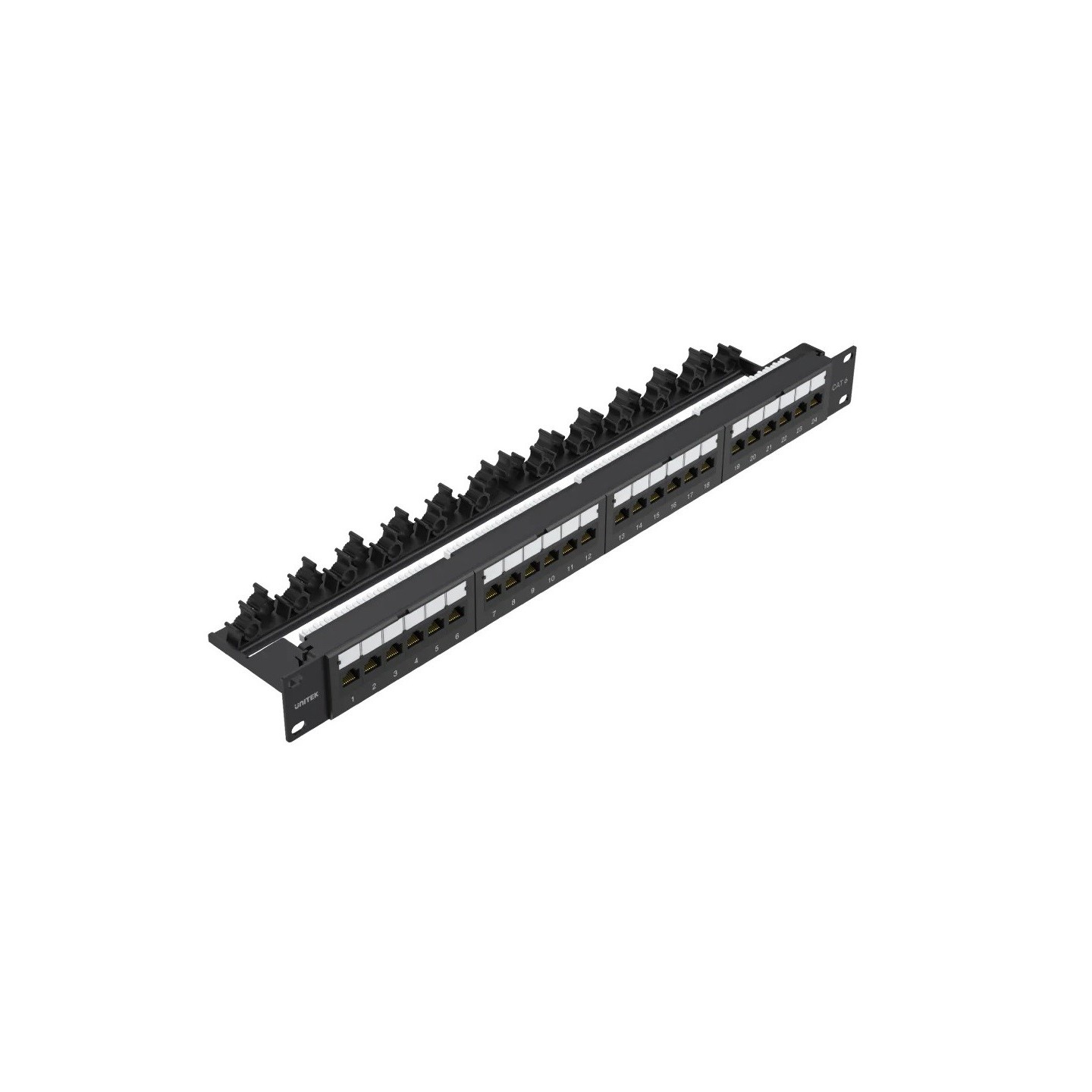 Unitek Network Patch Panel - T003A - 24-Port CAT6 UTP Patch Panel — Buy in Cyprus with Fast Delivery