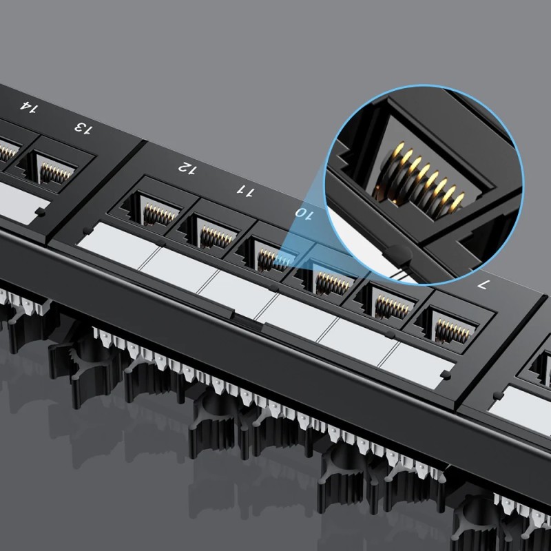 Buy Unitek Network Patch Panel - T003A - 24-Port CAT6 UTP Patch Panel in Cyprus, Nicosia, Limassol, Larnaka, Pafos