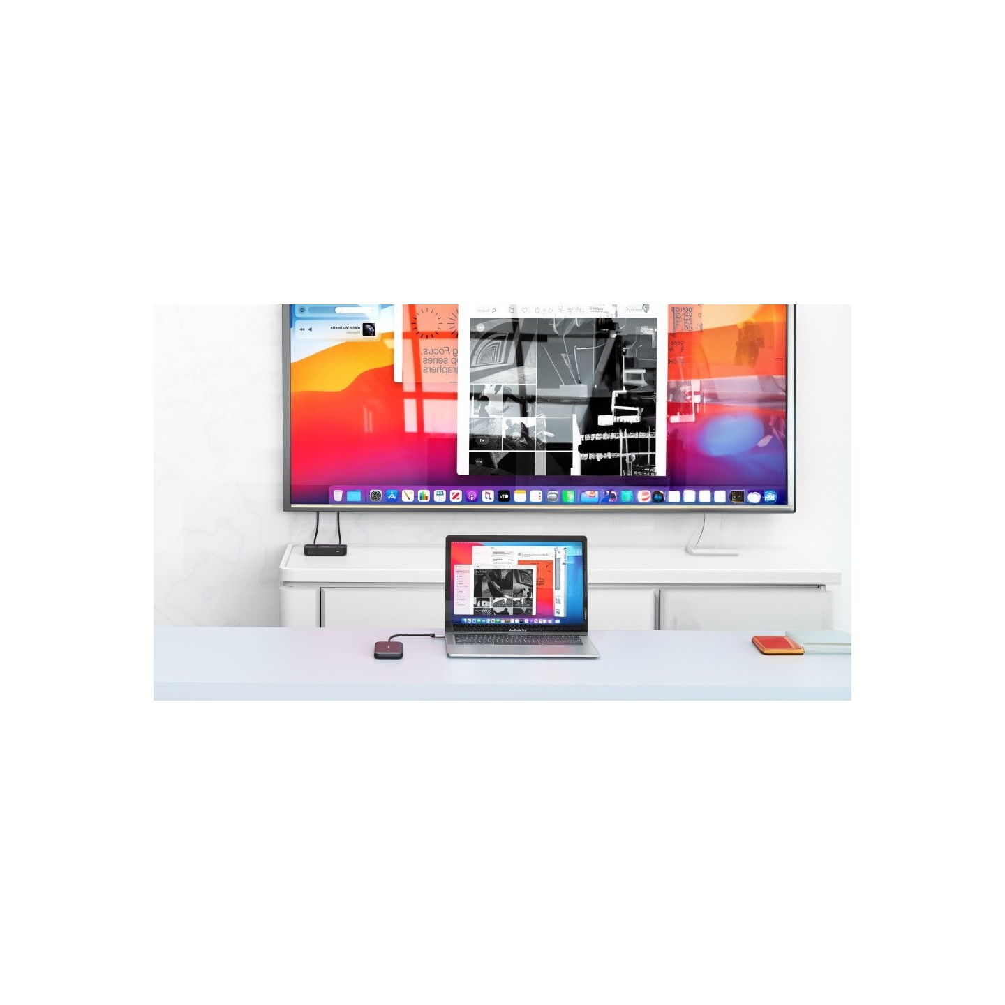 Verbatim Share My Screen USB-C Wireless Display Adapter 1080P with Hub - WDA-01 - USB-C Wireless Display Adapter 1080P with Hub