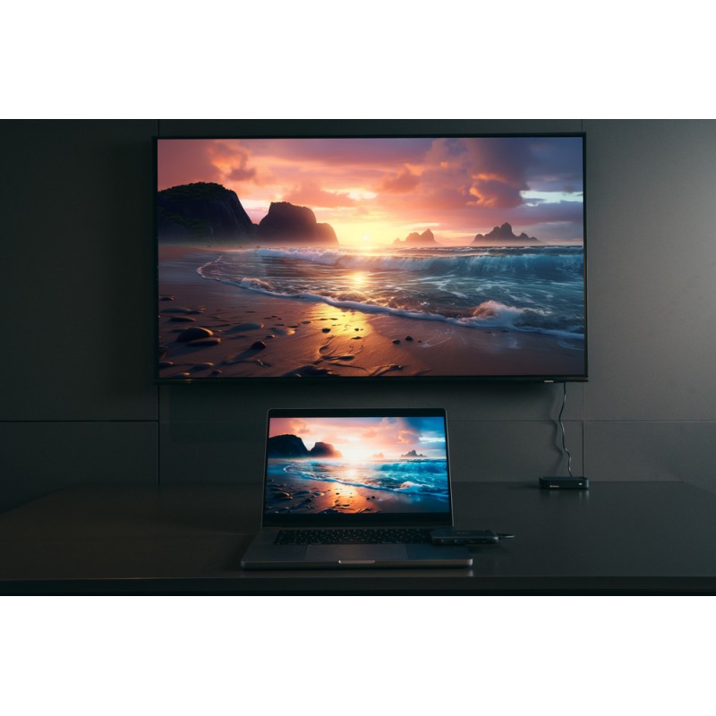 Buy Verbatim Share My Screen USB-C Wireless Display Adapter 1080P with Hub - WDA... in Cyprus, Nicosia, Limassol, Larnaka, Pafos