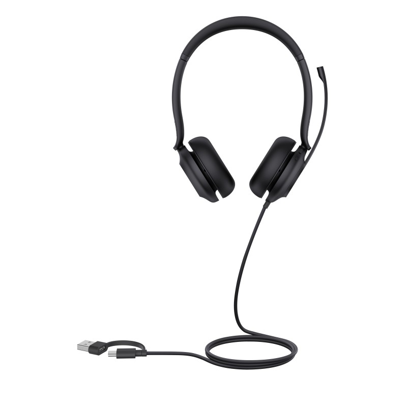 Buy Yealink Headset - UH35 - Wired USB Dual-Mic Noise Cancelling USB-C A Dual Teams in Cyprus, Nicosia, Limassol, Larnaka, Pafos