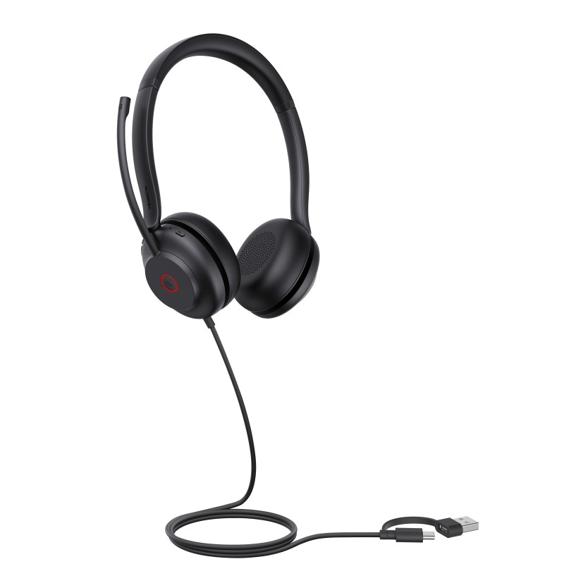 Buy Yealink Headset - UH35 - Wired USB Dual-Mic Noise Cancelling USB-C A Dual Teams in Cyprus, Nicosia, Limassol, Larnaka, Pafos