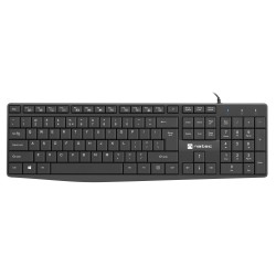 Natec Nautilus NKL-1950 Wired Keyboard - Black US Slim (Boxed) — Buy in Cyprus with Fast Delivery