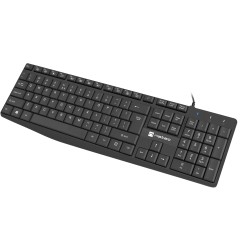 Natec Nautilus NKL-1950 Wired Keyboard - Black US Slim (Boxed) — Buy in Cyprus with Fast Delivery