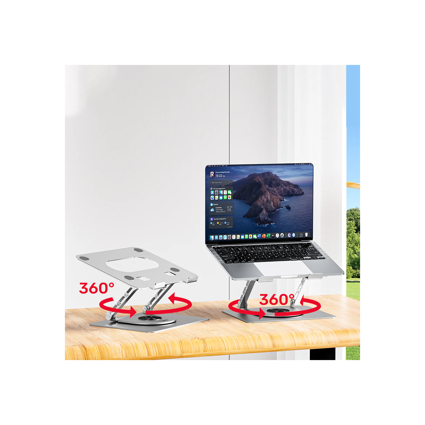 Unitek Stand for Laptop - OT180SL - 360 Rotation — Buy in Cyprus with Fast Delivery