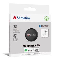 Buy Verbatim My Finder Coin Apple BT Item Finder - MYFC-01B - 1-pk Black in Cyprus, Nicosia, Limassol, Larnaka, Pafos