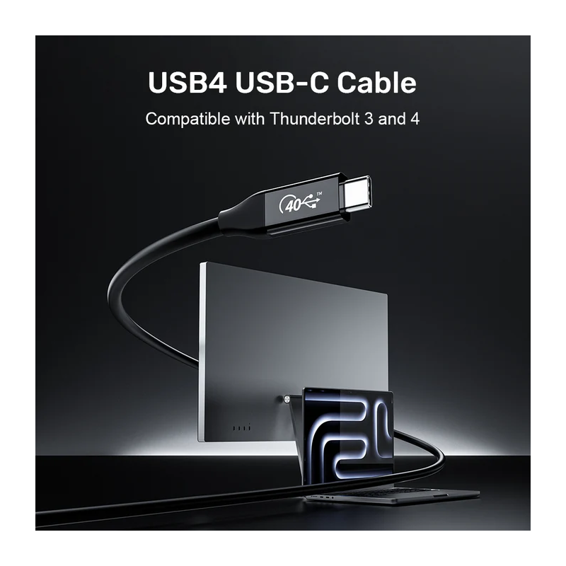 Buy Unitek USB 4.0 Cable - C14100ABK01-2M - 2.0m 240W+40G+8K60HZ in Cyprus, Nicosia, Limassol, Larnaka, Pafos
