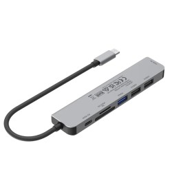 Unitek H1118A uHUB S7+ 7-in-1 USB-C Hub - HDMI 4K, PD 100W, SD Reader — Armenius Store Cyprus