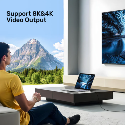 Buy Unitek USB 4.0 Cable - C14100ABK01-2M - 2.0m 240W+40G+8K60HZ in Cyprus, Nicosia, Limassol, Larnaka, Pafos