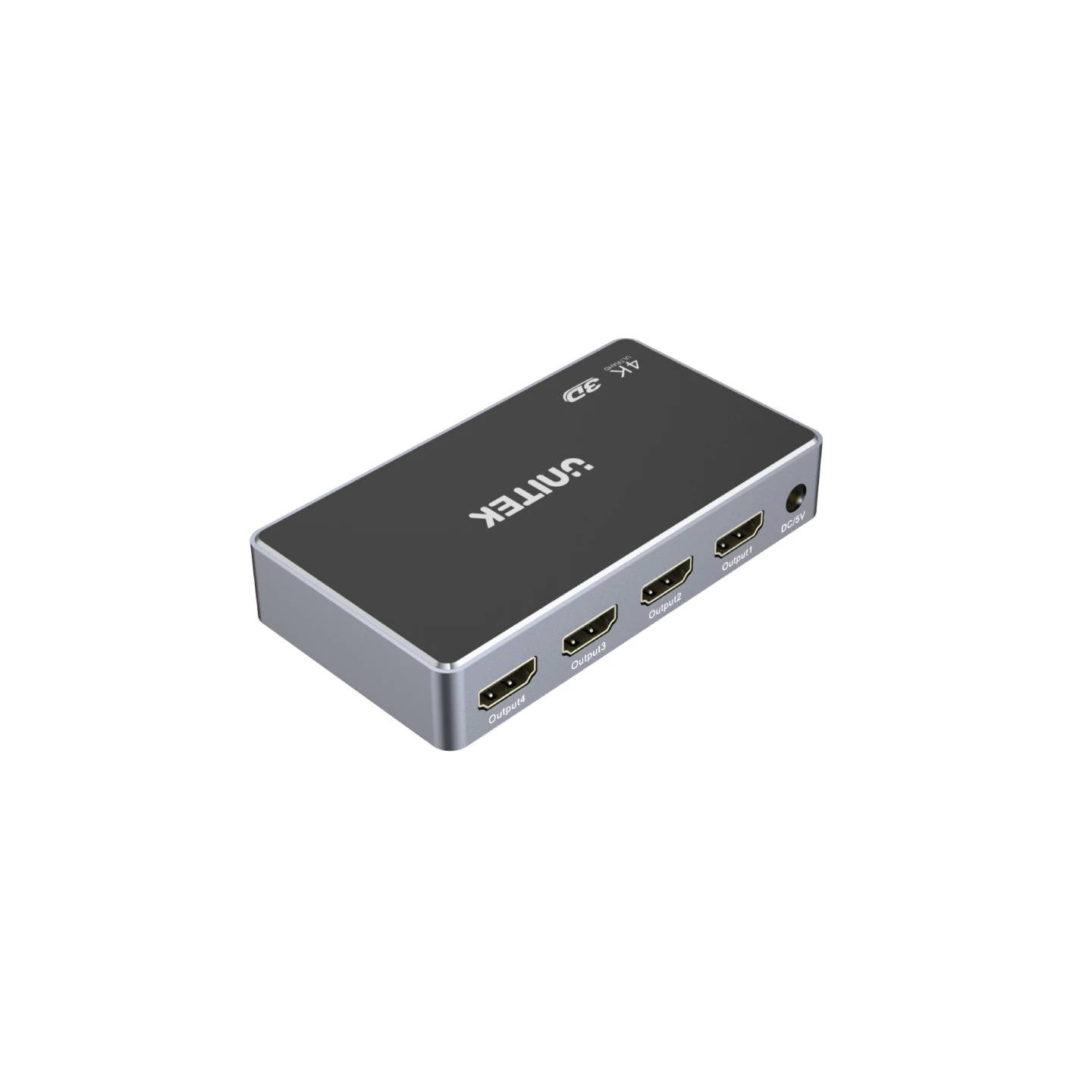 Unitek HDMI Splitter - V1109A - 1 In-4 Out Black Space Grey — Buy in Cyprus with Fast Delivery