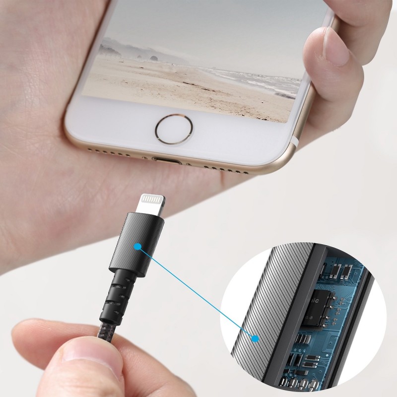 Buy Anker PowerLine Select+ USB-A to MFI Lightning - 1.8m - Black in Cyprus, Nicosia, Limassol, Larnaka, Pafos