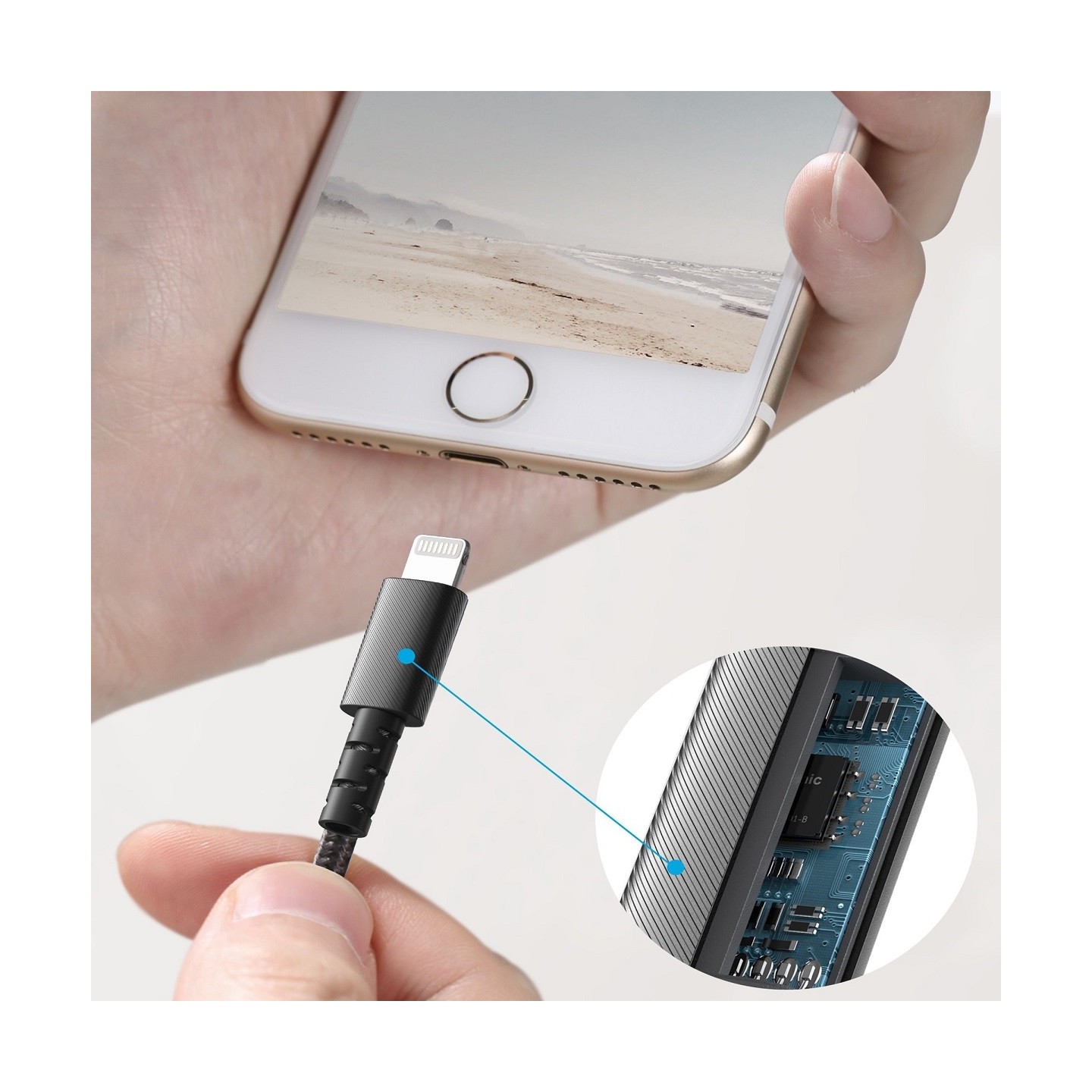 Anker PowerLine Select+ USB-A to MFI Lightning - 1.8m - Black — Buy in Cyprus with Fast Delivery