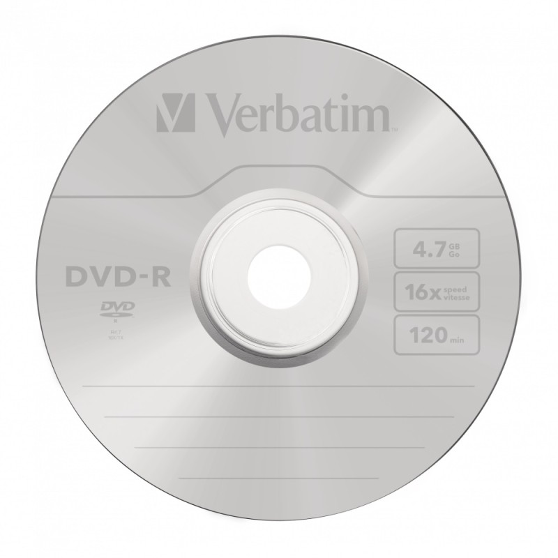 Buy Verbatim DVD-R 4.7GB 16X 50-Pack Spindle - 43548 - Matt Silver in Cyprus, Nicosia, Limassol, Larnaka, Pafos