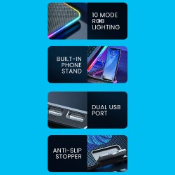 Buy Alcatroz Laptop Cooler - Vendaval G2 - RGB Black in Cyprus, Nicosia, Limassol, Larnaka, Pafos