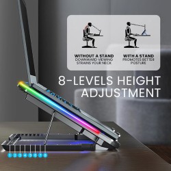 Buy Alcatroz Laptop Cooler - Vendaval G2 - RGB Black in Cyprus, Nicosia, Limassol, Larnaka, Pafos